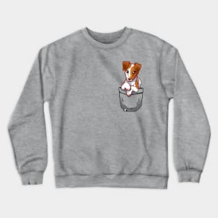 Pocket Smooth Fox Terrier Dog Crewneck Sweatshirt